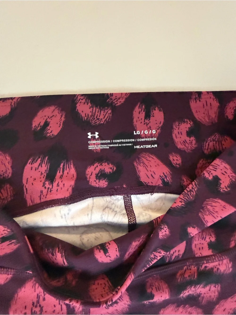 Pink and Black Leopard Print Under Armor LG
